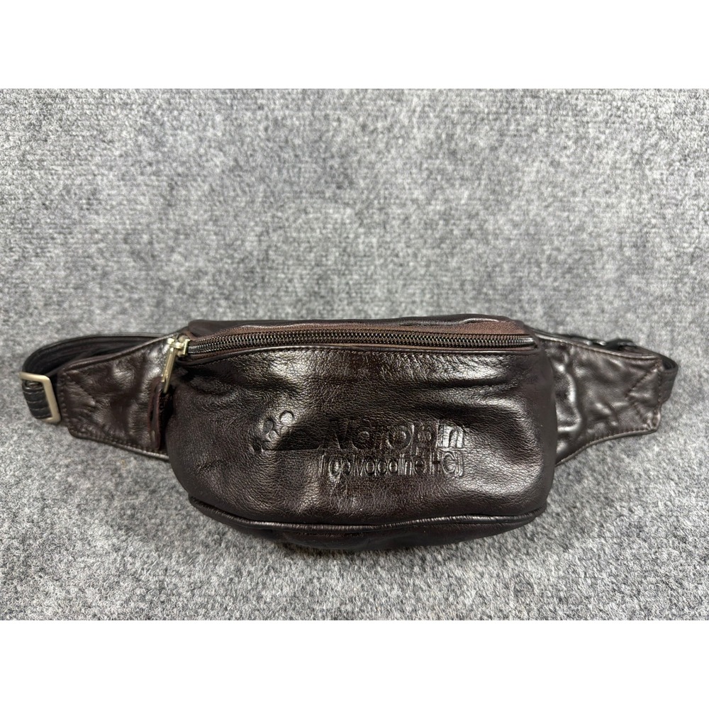 Canyon Outback Leather Brown Waist Pack Naropin Pharma Promo Rare Fanny Bag